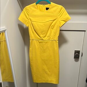 Yellow Short Sleeve Dress